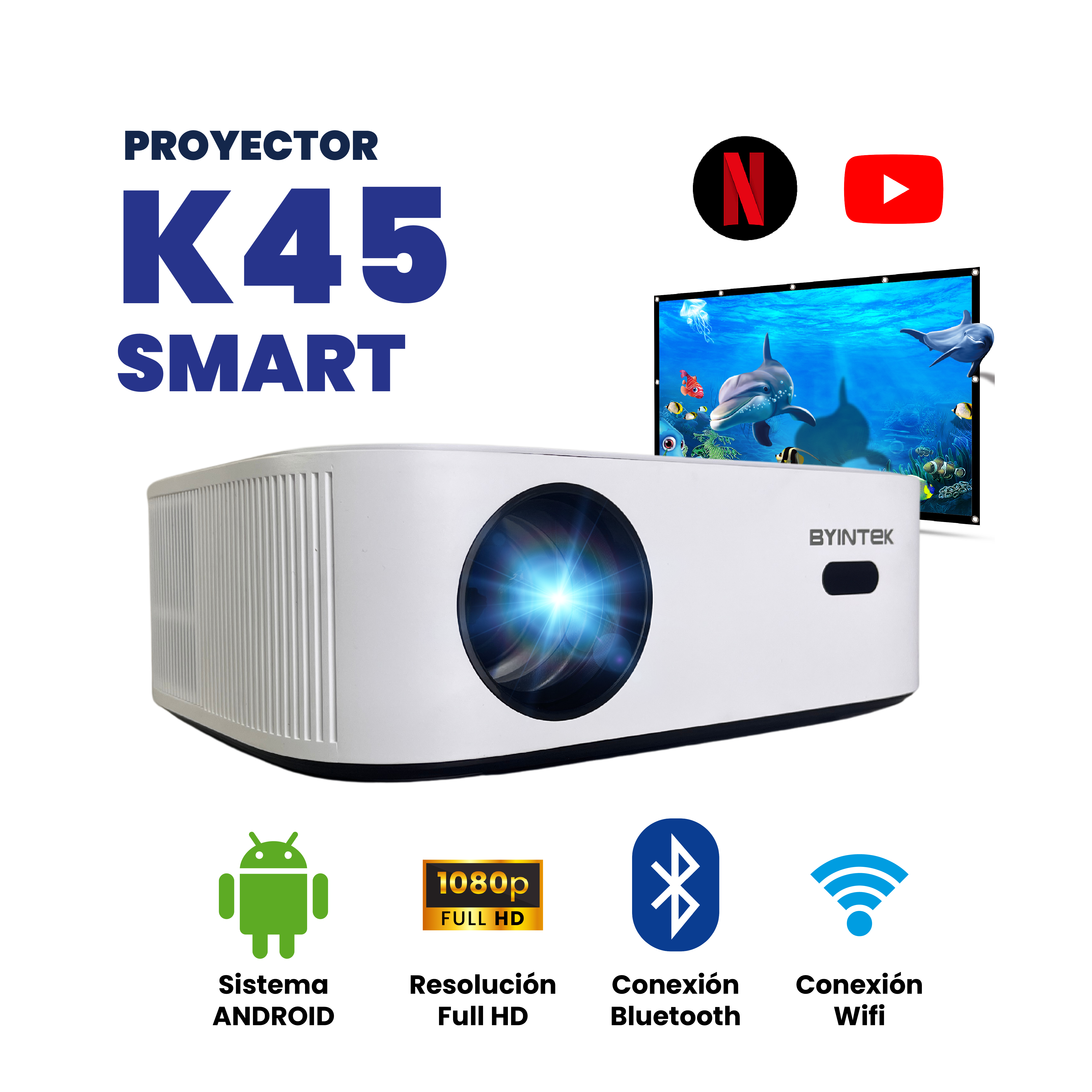 Proyector K45 Smart Android