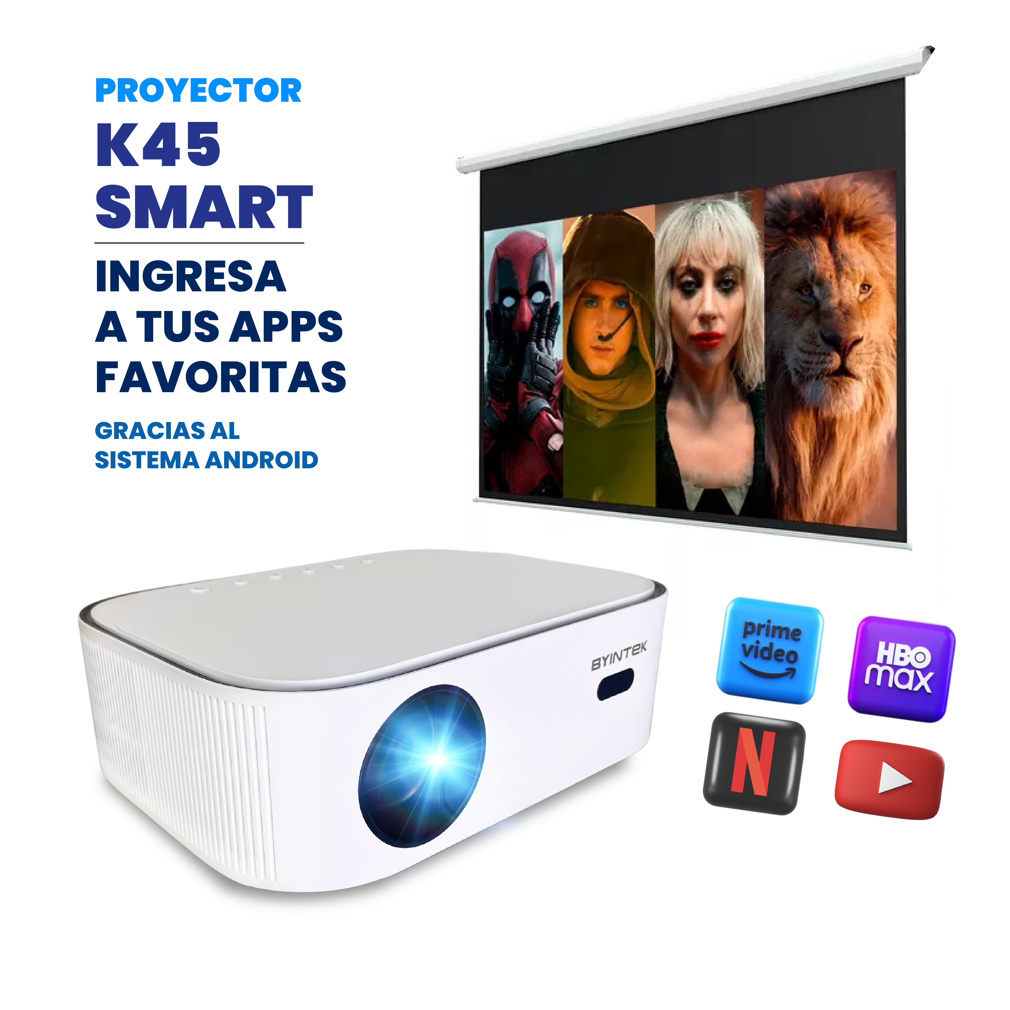 Proyector K45 Smart Android