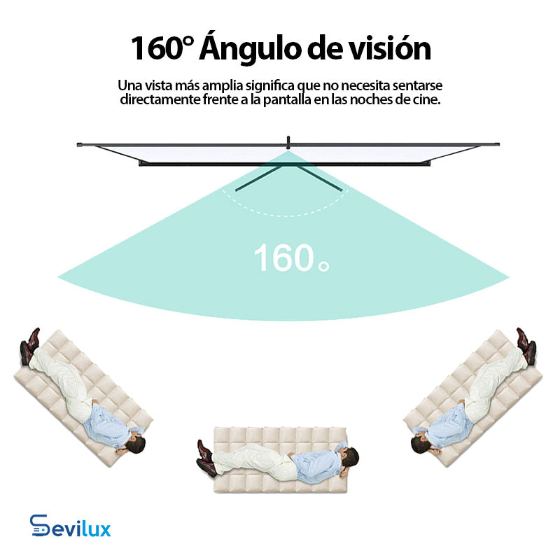 Pantalla Ecran Trípode 150" Pulgadas Anti Reflex