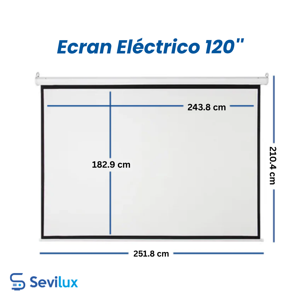 Ecran Eléctrico 120" Pulgadas / Automático /Anti Reflex
