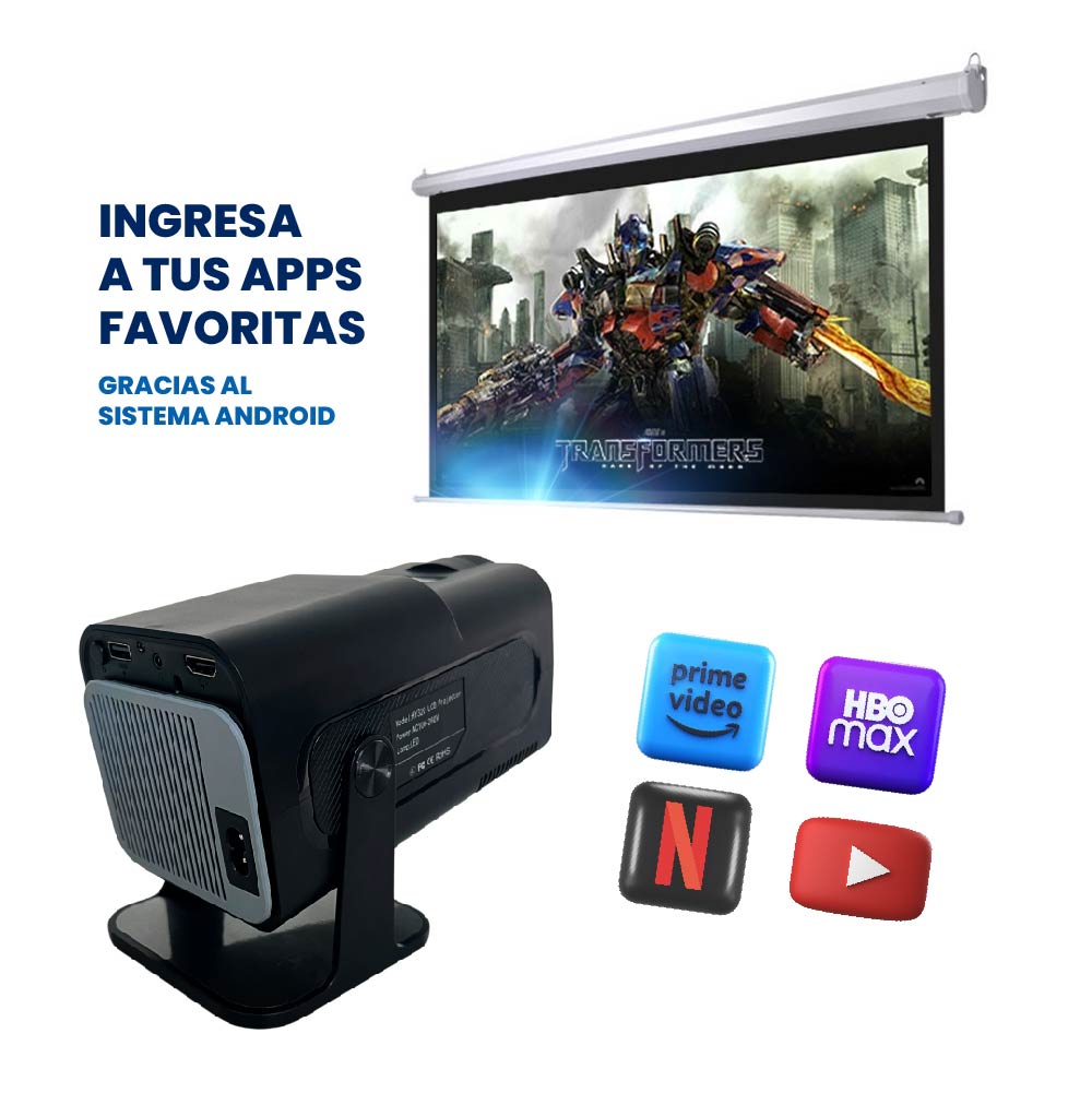 Mini Proyector Smart SX40 Josluk + Miniteclado Gratis