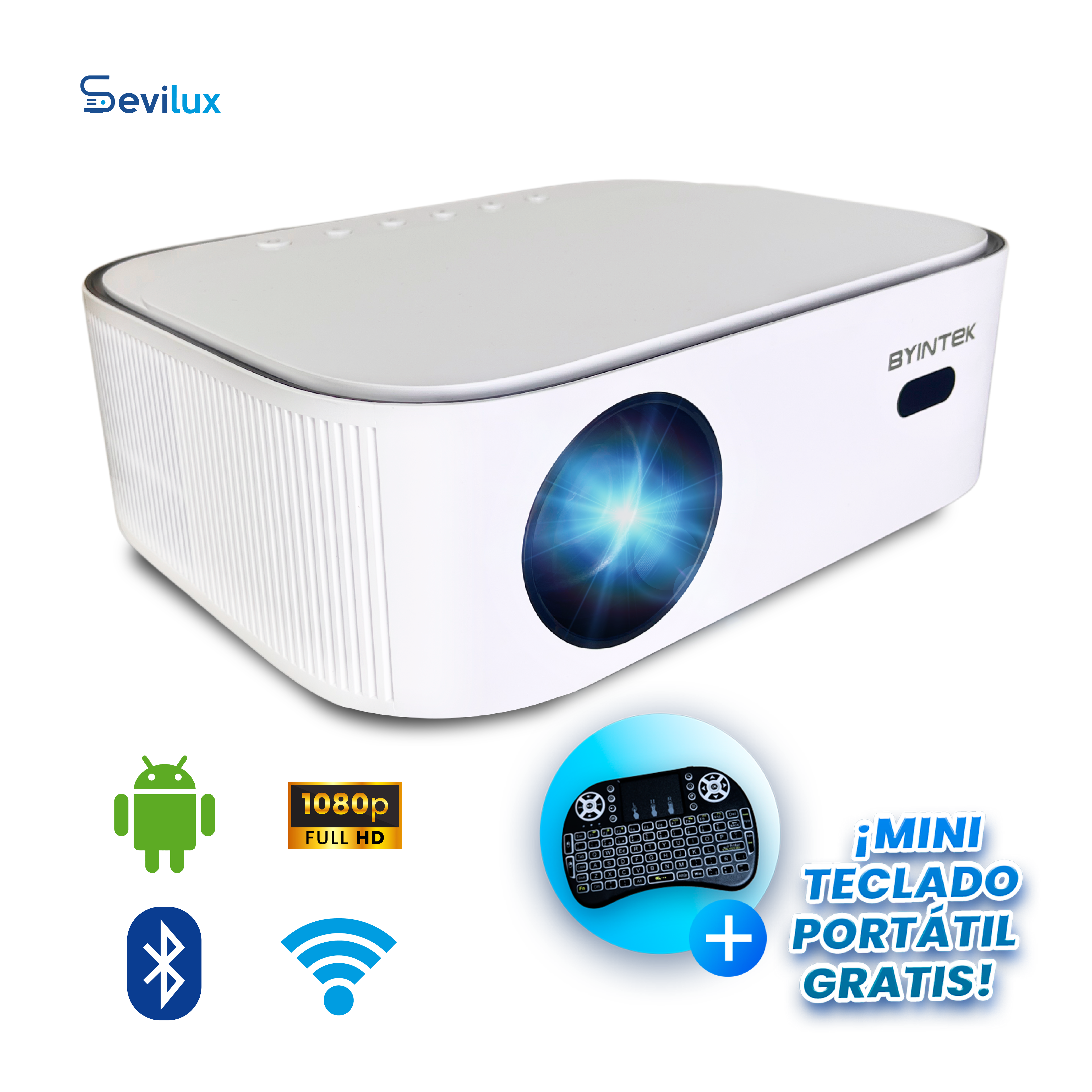 Proyector K45 Smart Android + Mini Teclado Gratis