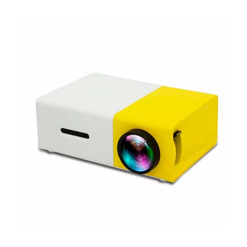 Mini Proyector amarillo YG300 Portátil Led